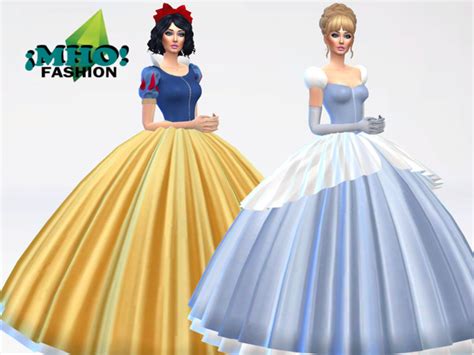 The Sims Resource Beautiful Cinderella Dress