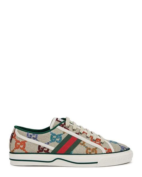 Gucci Tennis 1977 Gg Monogrammed Canvas Sneakers Lyst Uk