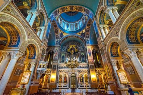 Metropolitan Basilica Dome Greek Orthodox Cathedral Athens Greece