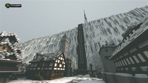 Game Of Thrones Castle Black And The Wall Look Awesome In Minecraft