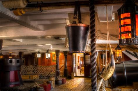 A View Through One Of The Decks Of Hms Victory Hms Victory Wooden