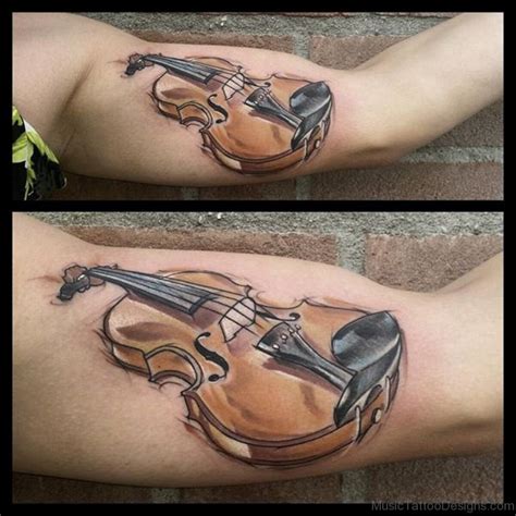 89 Best Violin Tattoos