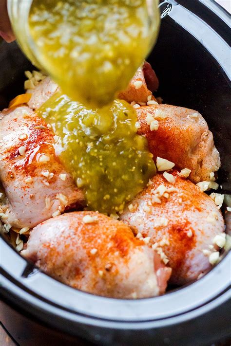 Crockpot Salsa Verde Chicken Recipe Crock Pot Chicken Recipe — Eatwell101