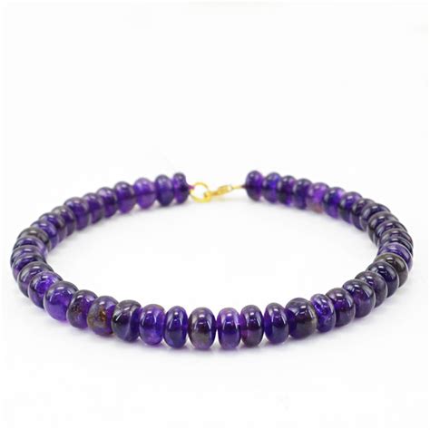 Amethyst Bracelet With Kt Gold Clasp Length Catawiki