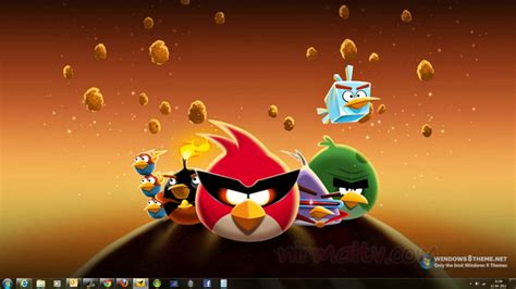 Angry Birds Space Theme For Windows 8 And Windows 7