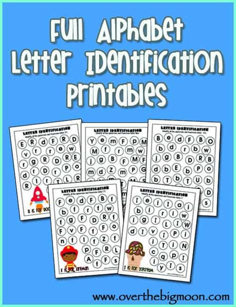 Full Alphabet Letter Identification Printables