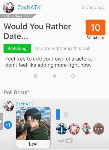 My Poll Anime Amino