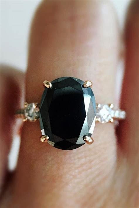 24 Unique Black Diamond Engagement Rings Oh So Perfect Proposal