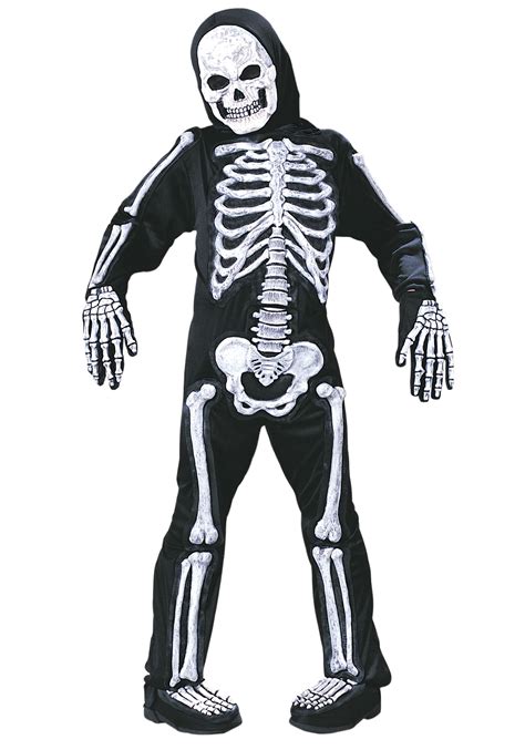 Child Skeleton Costume Kids Scary Halloween Costumes Skeleton