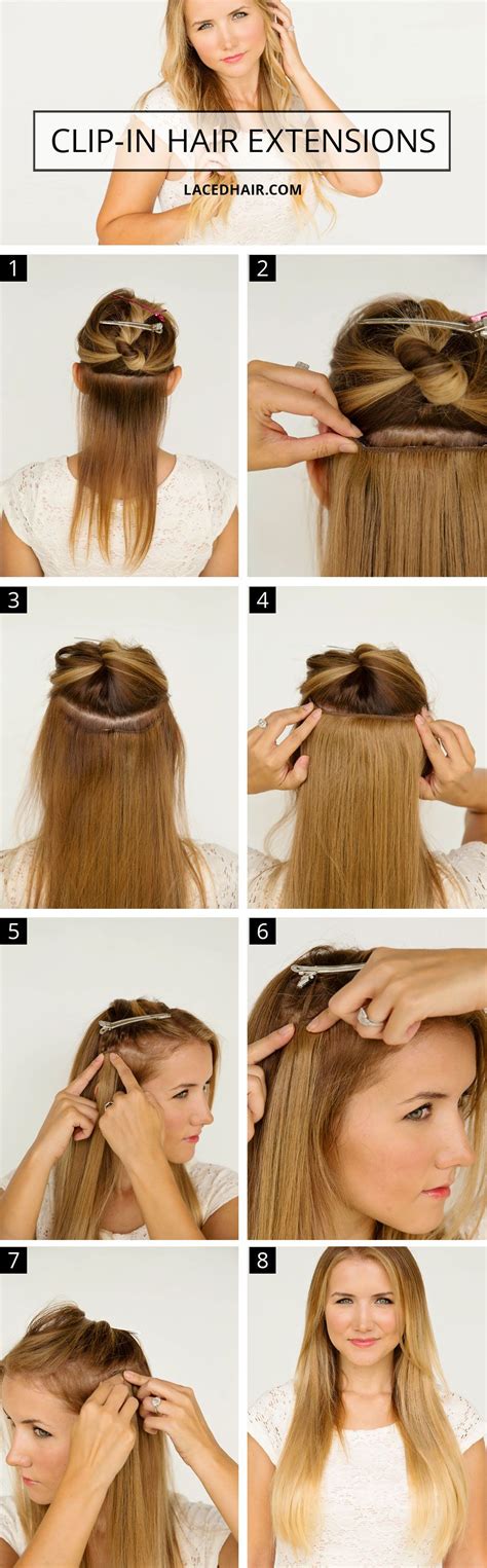How To Wear Clip In Hair Extensions Hair Extensions For Short Hair