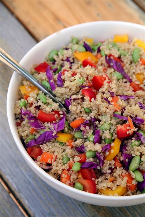 Rainbow Quinoa Salad Healthy Dinner Recipes Popsugar Fitness Photo 2
