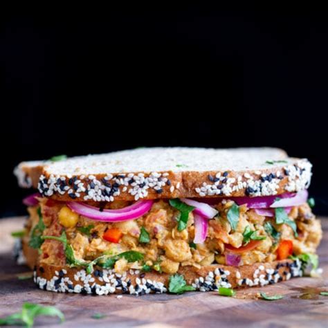 curried chickpea salad sandwich vegan richa