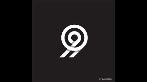 Number 9 Logo Design ️ Youtube
