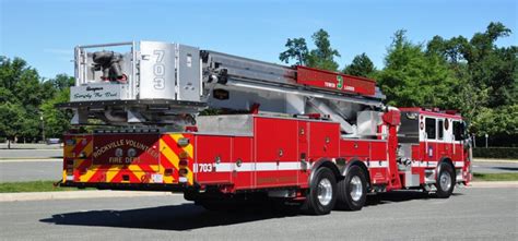 Rockeville Md Vol Fire Dept Gets 95 Foot Aerialscope Built By Seagrave