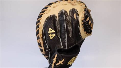 44 Pro Custom Baseball Gloves Signature Series Black Snakeskin Bone