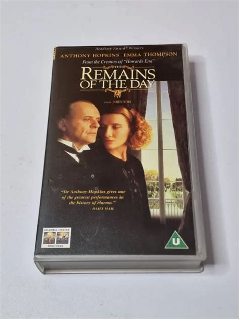 The Remains Of The Day Vhs Video Film Anthony Hopkins Emma