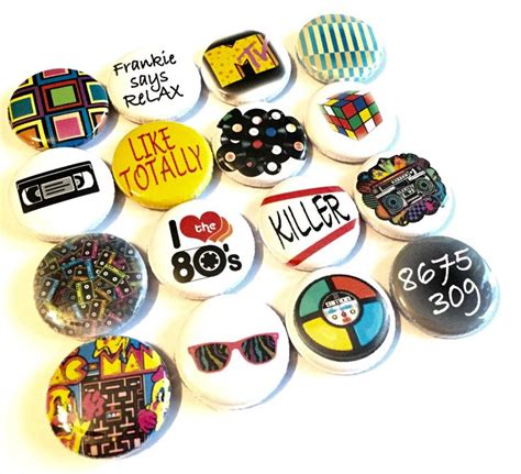 Excited To Share This Item From My Etsy Shop 80s Pinback Buttons
