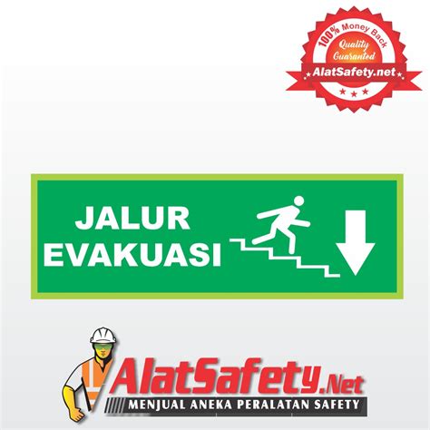 Jual Sticker Sign K Tanda Arrow Arah Jalur Evakuasi Panah Ke Kanan