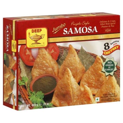 Deep Foods Jumbo Punjabi Style Samosa With Chutney 8 Ct 22 Oz Ralphs