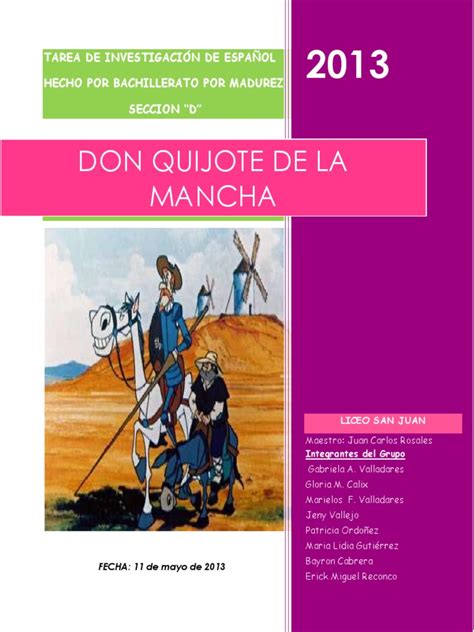 En esta página puede obtener el libro don quijote de la mancha ii escrito por miguel de cervantes para sus plataformas. don quijote de la mancha investigación | Don Quixote ...