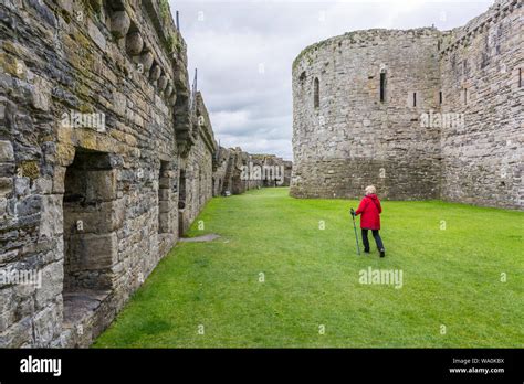The Impressive Remains Of The Outer Ward At The Historic Beaumaris