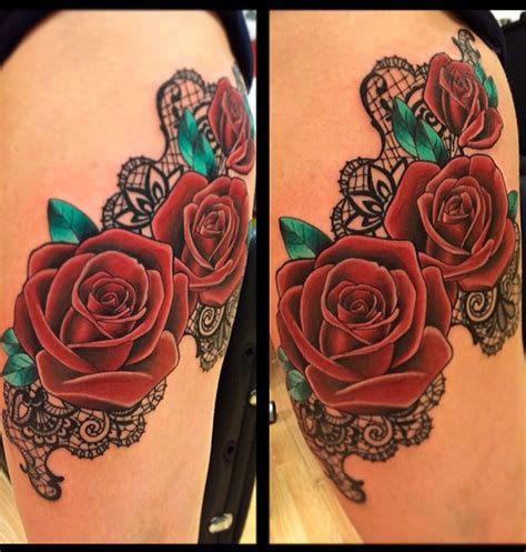 Roses And Lace Tattoo Lace Tattoo Tattoos Tattoos For Women