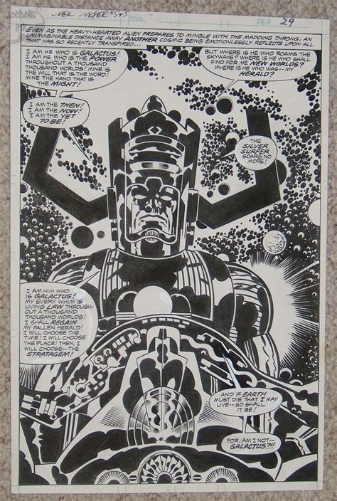 Galactus By Jack Kirby Inked By Joe Sinnott Wow Jack Kirby Art