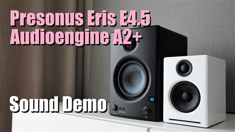 The white audioengine's a2+ wireless speaker system packs a punch! Audioengine A2+ vs Presonus Eris E4.5 || Sound Demo w ...