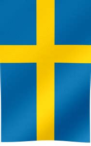 The actual intersection of the cross is situated slightly left of the centre. Sweden Flag GIF | All Waving Flags
