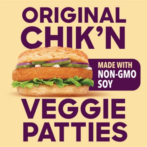 Boca Original Non Gmo Soy Vegan Chikn Veggie Patties 4 Ct Kroger
