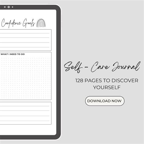 Self Care Workbook Printable Self Love Journal Mental Etsy