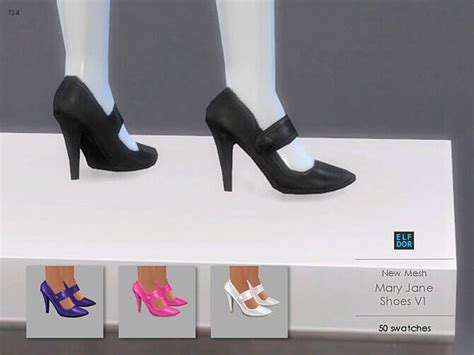 Mary Jane Shoes Set At Elfdor Sims Sims 4 Updates