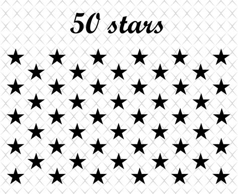 50 Stars Svg 50 Stars Svg Files Union 50 Stars Svg American Etsy