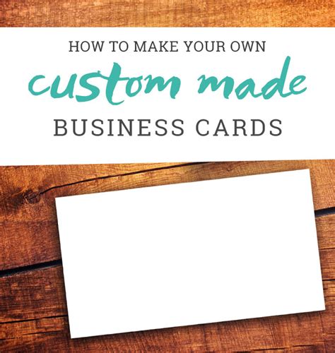 Design your own business card. How to Make Your Own Business Cards - A Tutorial