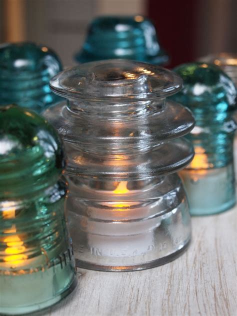 Repurposed Vintage Glass Insulators Glass Insulator Ideas Glass