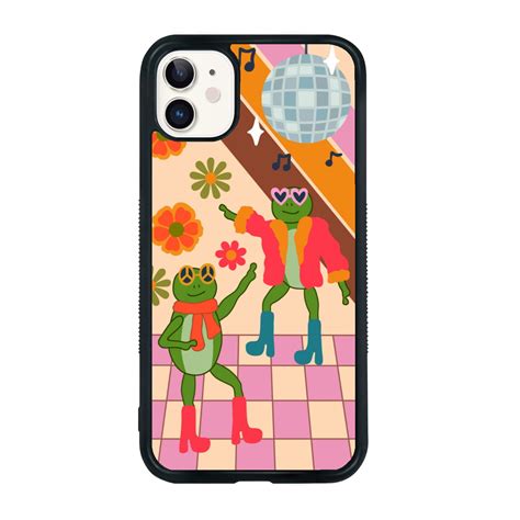 Traday Retro Trippy Disco Frog Phone Case