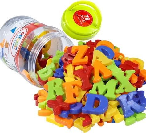 Magnetic Letters Numbers Alphabet Colorful Plastic Fridge Magnets Abc