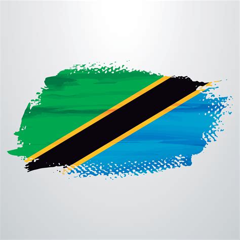 Tanzania Flag Brush 2632124 Vector Art At Vecteezy