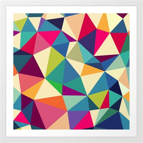 Abstract Geometric Backgrounds Art Print By Mrsopossum