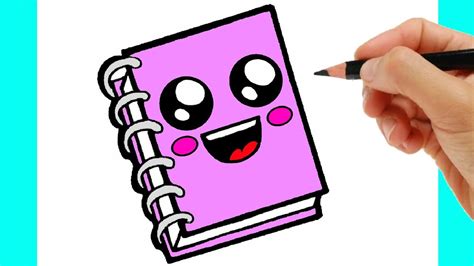 How To Draw A Notebook Easy Step By Step Drawing And Coloring A