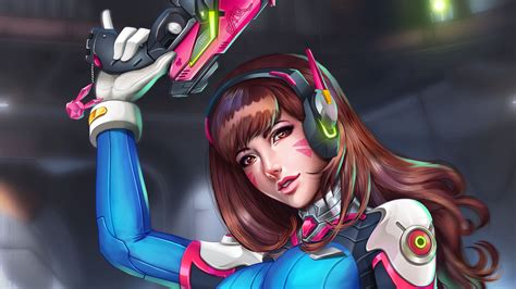 1920x1080 Dva Overwatch Game 4k Laptop Full Hd 1080p Hd 4k Wallpapers Images Backgrounds
