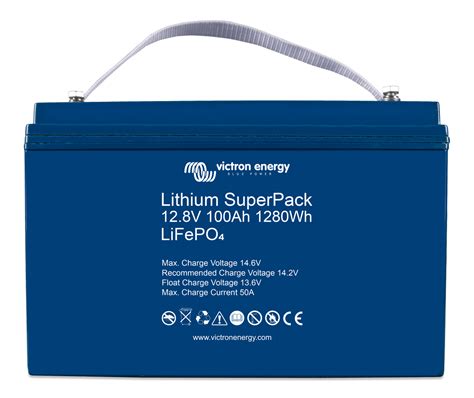 Victron Energy Superpack Lithium Battery With Built In Bms 100 Amp Hour