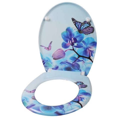 Toilet Seat With Automatic Lowering Made Of Duroplastic Butterfly