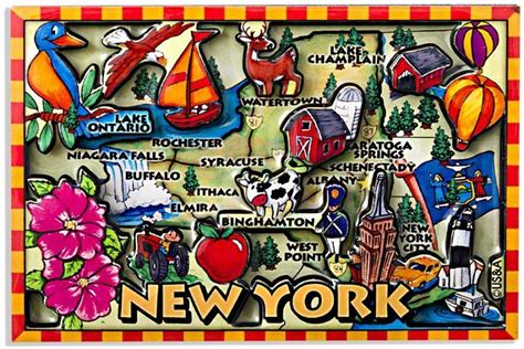 New York Cartoon Magnet