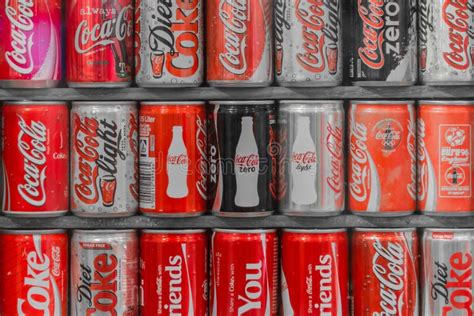 Collection Of Coca Cola Cans Editorial Photo Image 44701486