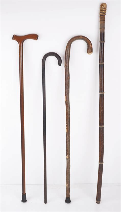 Four Vintage Walking Canes 4 Lot 1170708 Allbids