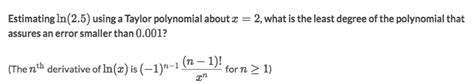 Lagrange Error Bound Calculus Basics Medium