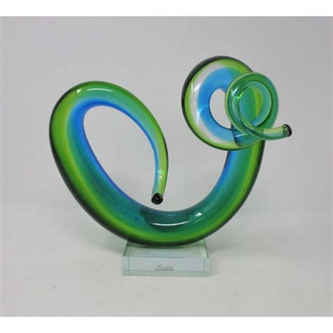 Murano Glass Swirl Sculpture Chairish