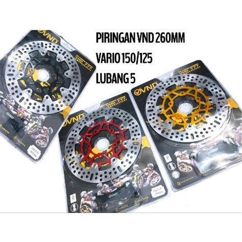 Jual Disc Piringan Cakram Depan Vario 150 New Lubang 5 Cnc 260mm