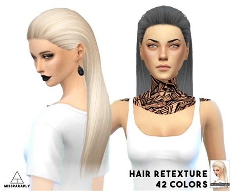 Miss Paraply Hair Retexture Nightcrawler 19 42 Colors • Sims 4